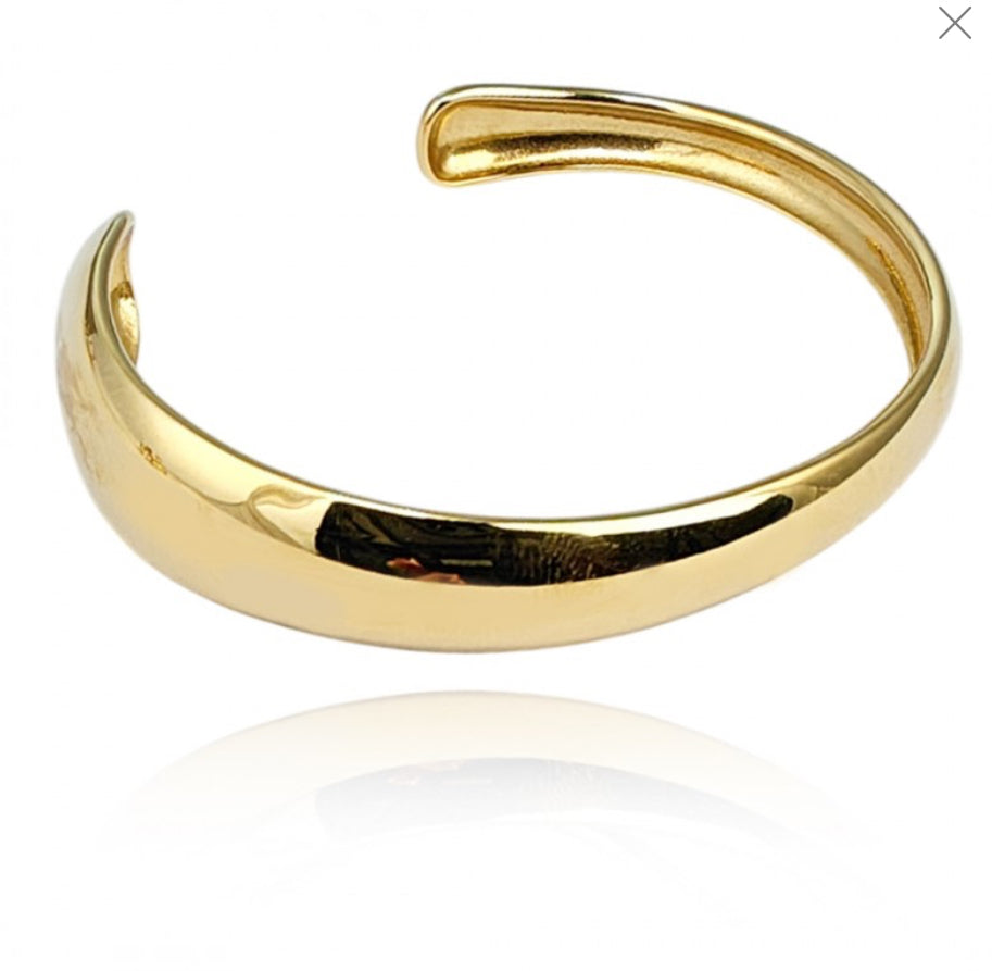 Bransoletka złota bangle minimalistyczna