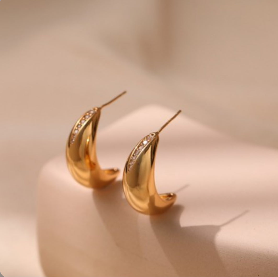 Kolczyki złote Łezki