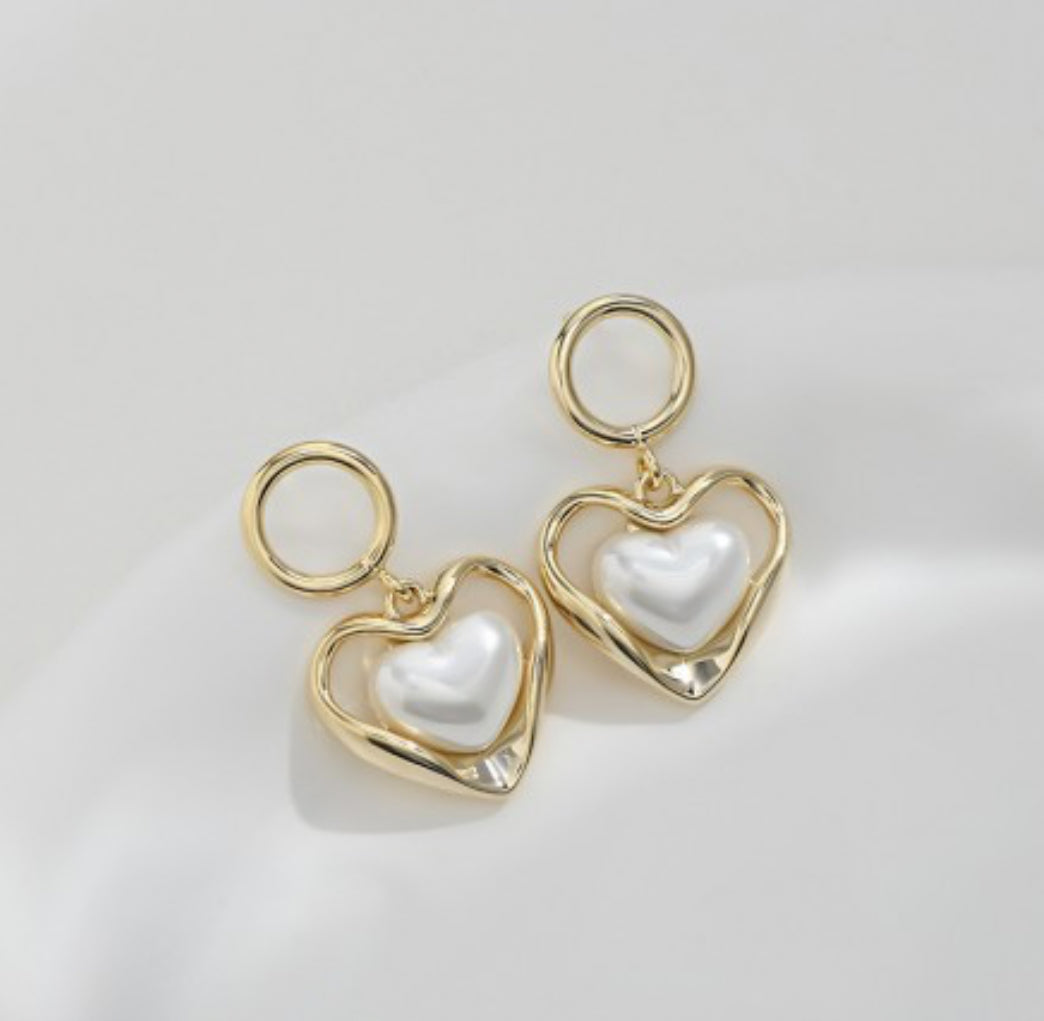Kolczyki złote serca