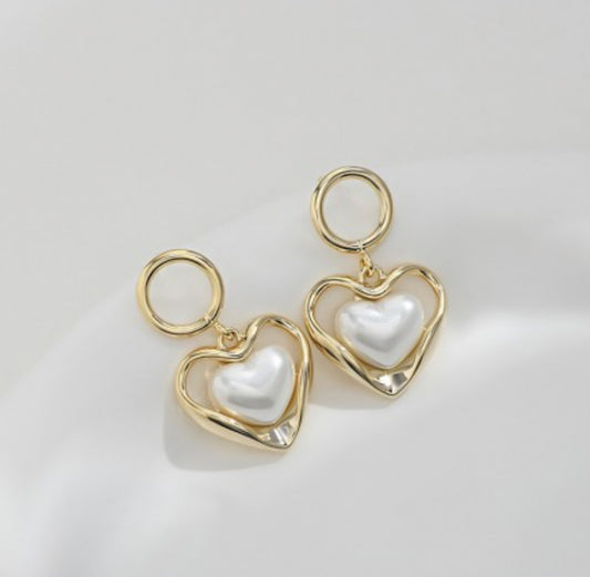 Kolczyki złote serca
